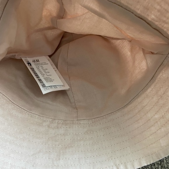 NWT H&M Unisex Toddler Natural Linen Bucket Sun Hat Size 2T - Picture 3 of 4